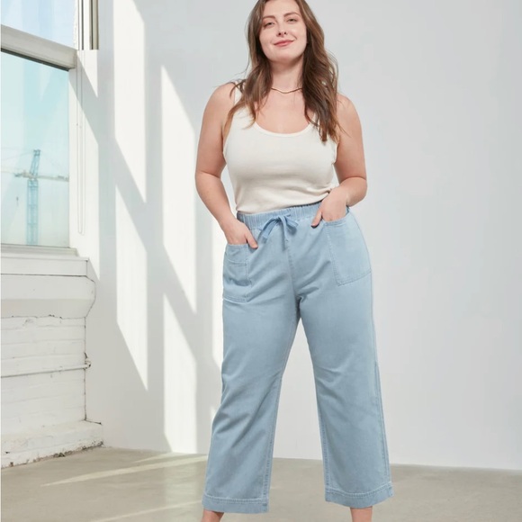 United By Blue Pants - Organic Chambray Pull-On Pant